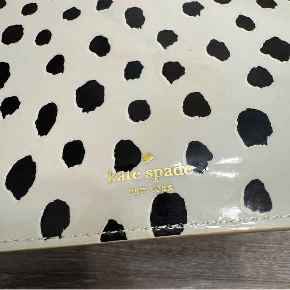 Kate Spade New York Flamingo Dot Zipper Top Pencil Pouch - Picture 8 of 9